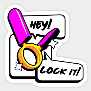 Hey lock it dumbbell clamps Sticker